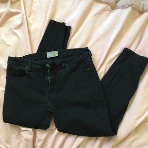Everlane The High Rise Skinny Jean in Black